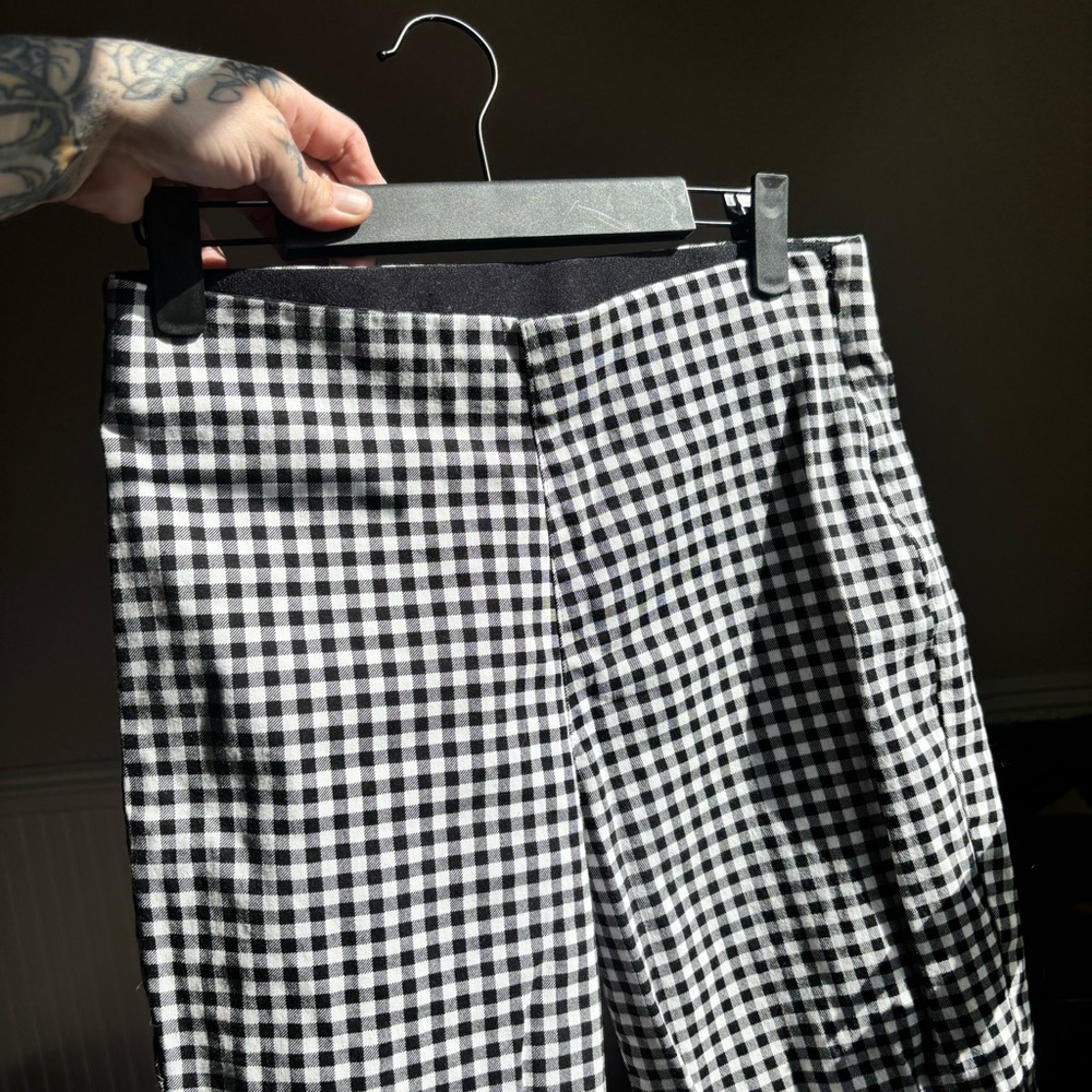 Old Navy Black and White Checkered Pants